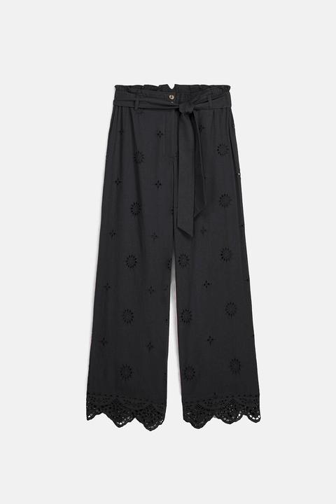 Produktbild Louise Misha Bestickte gerade Hose (38)