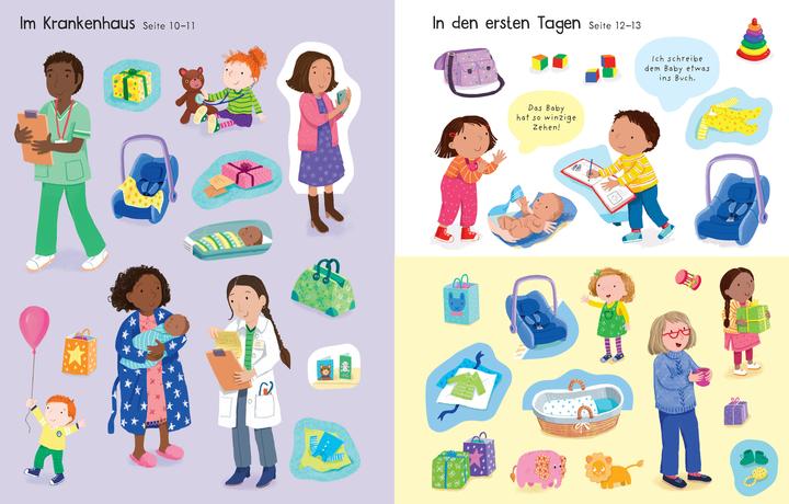 Actual product image My first sticker book: We're having a baby brother or sister, A day at school, All my siblings