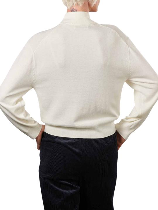 Produktbild Marc O'Polo Long Sleeve Pullover Stand-Up Collar Creamy Whit (XL)