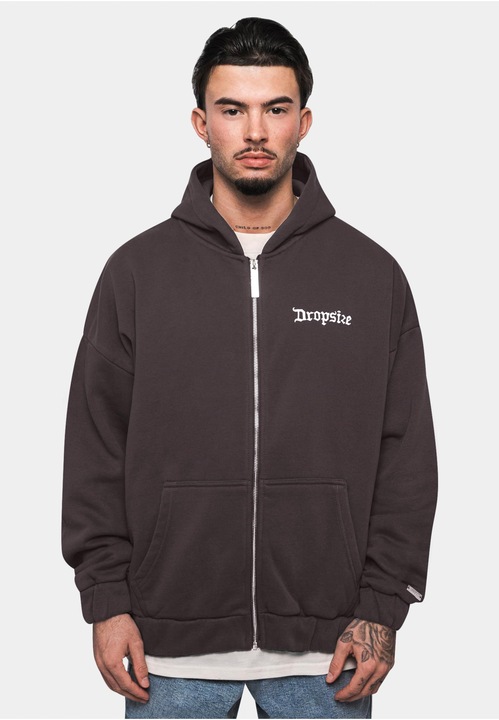 Produktbild Dropsize Super Heavy Oversize Blank Zip Hoodie - 124675 (S)