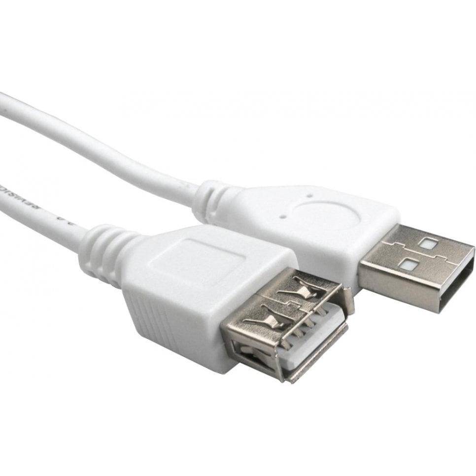 Cables Direct CDL 12CM USB 2.0 A F - A M WHITE, USB Kabel