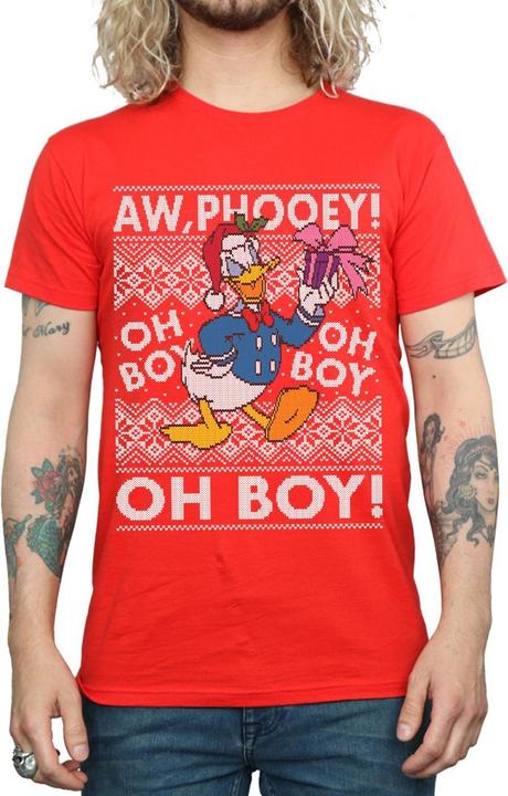 Produktbild Disney Donald Duck Christmas Fair Isle TShirt (XL)