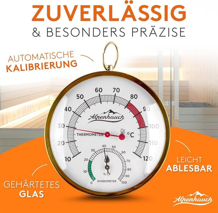 Produktbild Alpenhauch Sauna Thermometer & Hygrometer