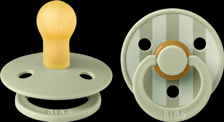 Immagine prodotto Bibs Studio Nuggi Colour 2 PACK Latex Round 0-6m Pin Sage Mix (2 x, fino a 6 M.)