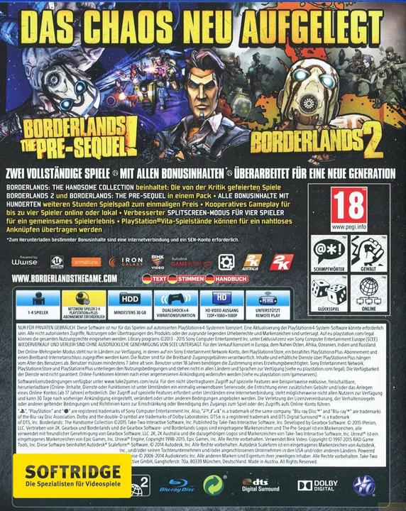 Image du produit 2K Games Borderlands : The Handsome Collection (PS4, Multilingue)