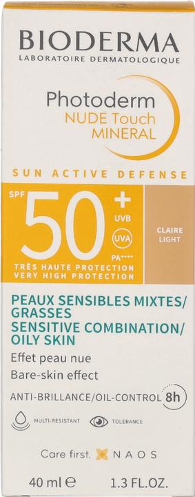 Productafbeelding Bioderma Photoderm Nude Touch (Zonnecrème gezicht, SPF 50, 40 ml)