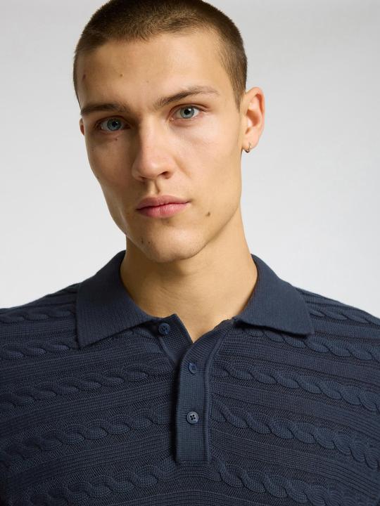 Immagine prodotto Selected Homme Kurzärmeliges Polohemd aus Strick (M)