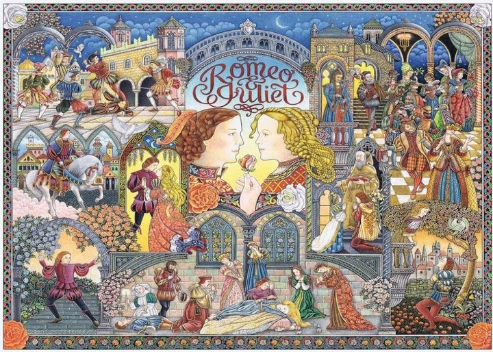 Productafbeelding Ravensburger Romeo en Julia legpuzzel 1000 st. Kunst (1000 onderdelen)