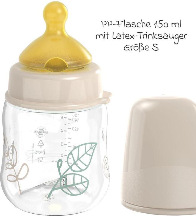 Produktbild NIP Babyflaschen PP-Flasche Cherry Green 150 ml + Latex-Trinksauger (150 ml)