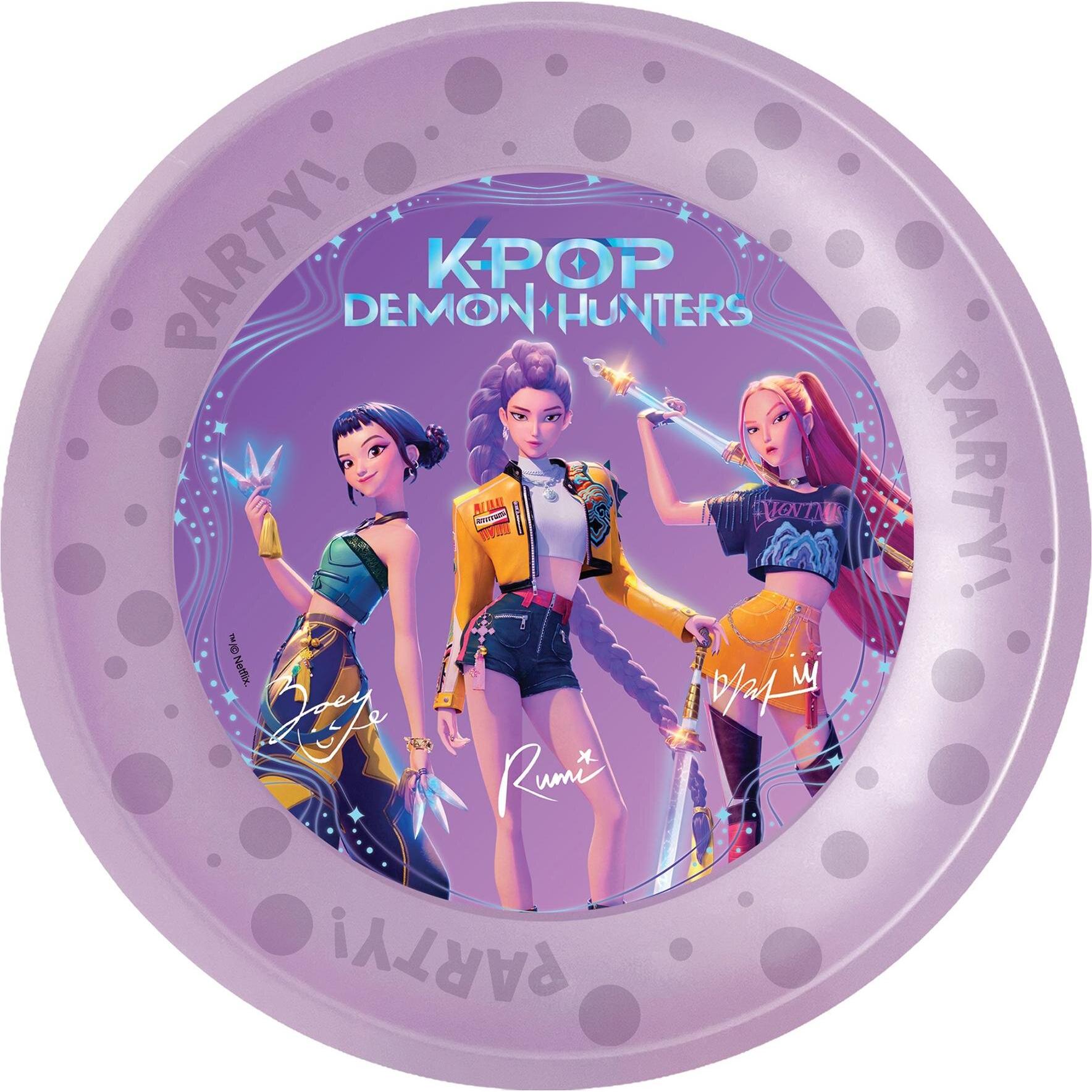 Procos, Stoviglie usa e getta, Partyteller K-Pop Demon Hunters 21cm