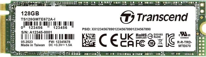 Transcend 128 GB Internal PCIe SSD TS128GMTE672AI-VS1 (128 GB, M.2 2280)