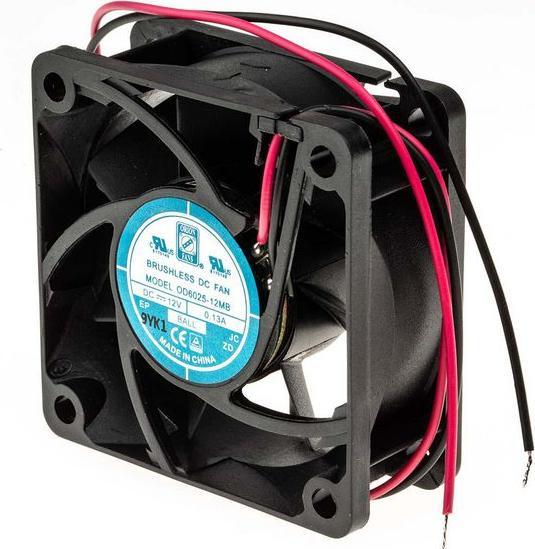 Actual product image RS PRO B/bearing axial fan,60sqx25mm 12V med (60 mm)