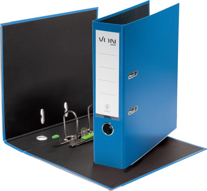 Produktbild von Ordner mit PP/Papier, 8 cm, Blau (A4, 80 mm, 1 Stk.)