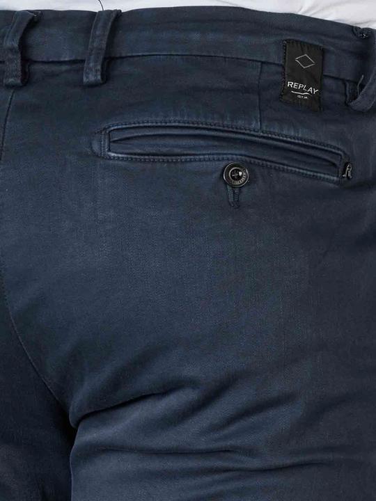 Actual product image Replay Zeumar Chino Pant Hyperflex Slim Fit Navy (W36/L32)