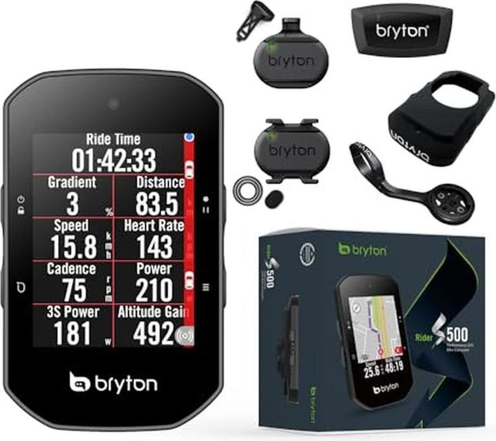 Immagine prodotto Bryton Rider S500 T - Computer da bici - Bundle