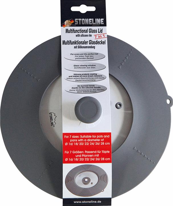 Actual product image Stoneline Universal cover (28 cm, Glass, Plastic)
