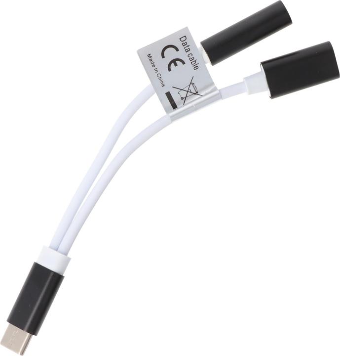 Produktbild AccuCell 2IN1 AUDIO-ADAPTER USB TYPE C USB-C auf 3,5MM (USB-C, 3.5mm Klinke)