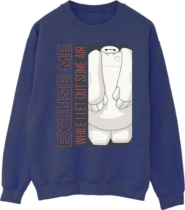 Actual product image Disney Mens Big Hero 6 Baymax Excuse Me Some Air Sweatshirt (5XL)