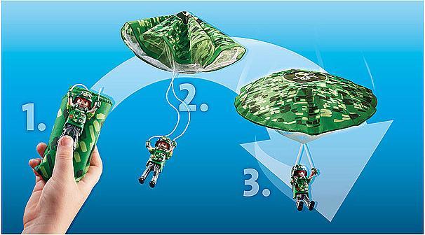 Produktbild Playmobil Polizei-Hubschrauber: Fallschirm-Verfolgung (70569, Playmobil City Life)