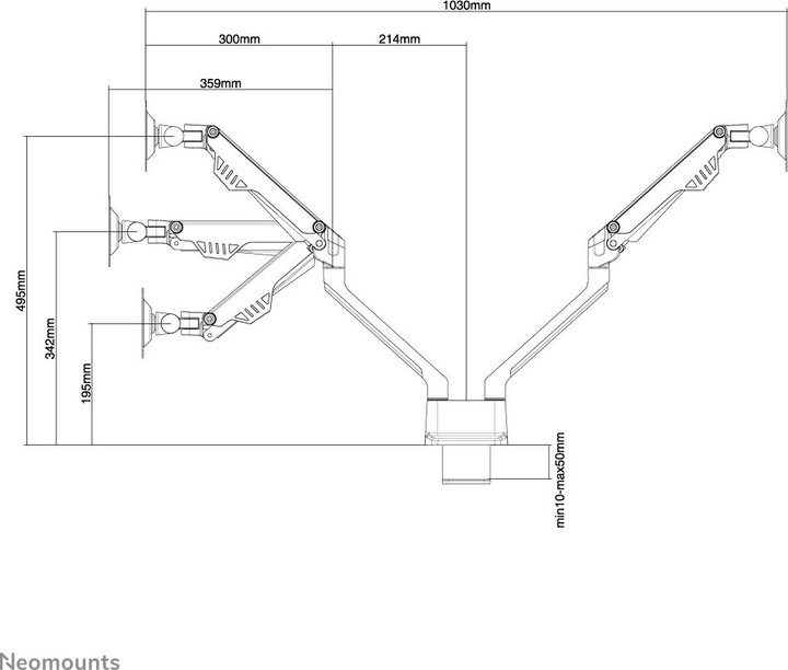 Produktbild Neomounts FPMA-D750DSILVER (Tisch, 32")