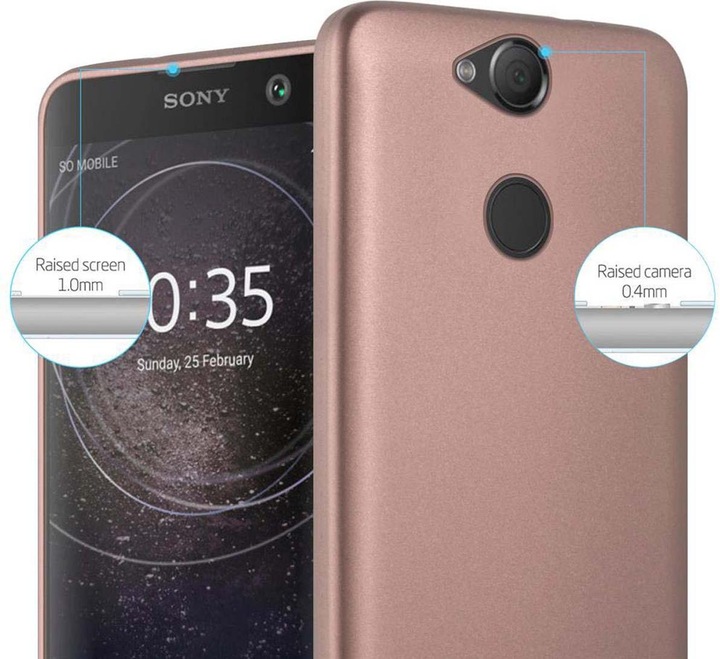 Produktbild Cadorabo TPU Matt Metallic Cover (Sony Xperia XA2)