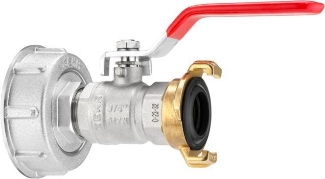 Geka Plus IBC robinet à bille accouplement S60x6 (Attelage)