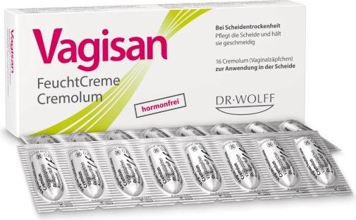 Actual product image Vagisan Moist Cream Cremolum (Vaginal suppositories)