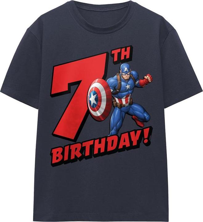 Produktbild Captain America TShirt 7. Geburtstag (M)