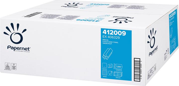 Immagine prodotto Werra Papier Asciugamano di carta Papernet 412009 2lg. Z 22x24cm ws 20x200 fogli/confezione. (412009)