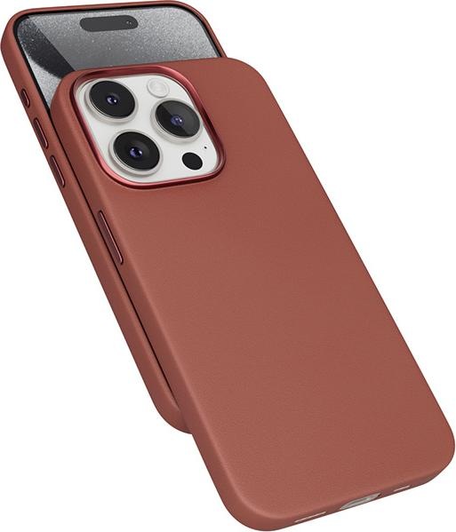 Actual product image Epico Mag+ Leather Case, iPhone 15 Pro - Case, Brown (Apple iPhone 15 Pro)