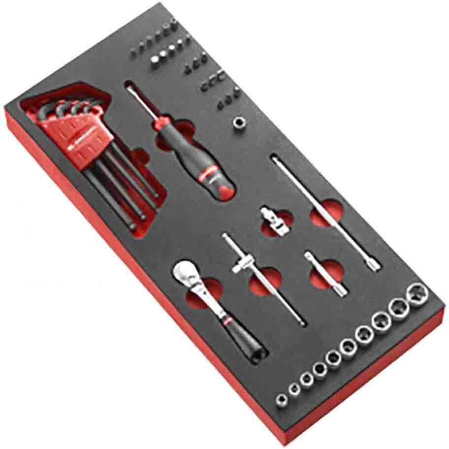 gem　0412 Facom Socket set, 46-piece, 1/4 inch, socket module type - Galaxus
