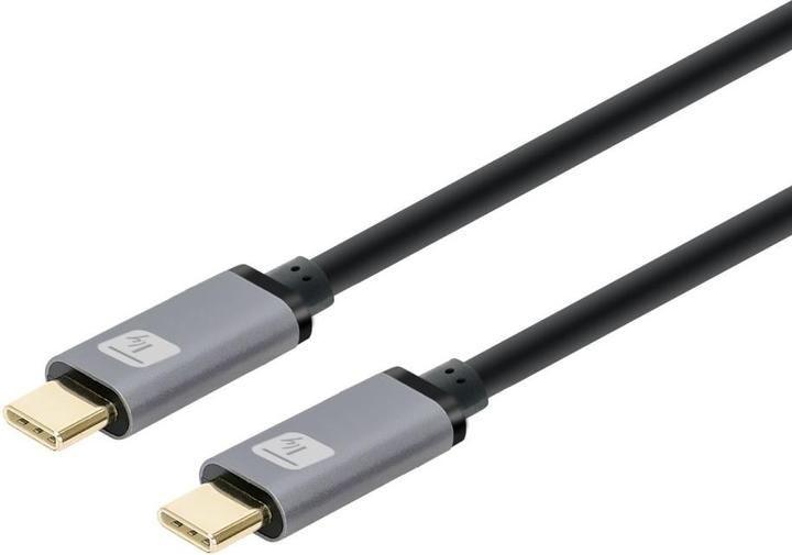 Produktbild Techly USB3.2 Gen.2 Kabel Stecker Typ-C - Stecker USB Typ-C Schwarz 1m (1 m, USB 3.2 Gen 1, 100 W)