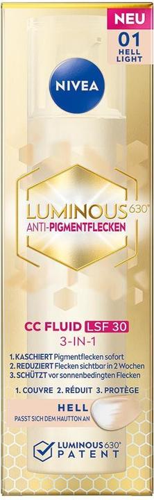 Image du produit NIVEA Cellular Luminous630 3-in-1 CC Fluid Light LSF30 (Luminaire)