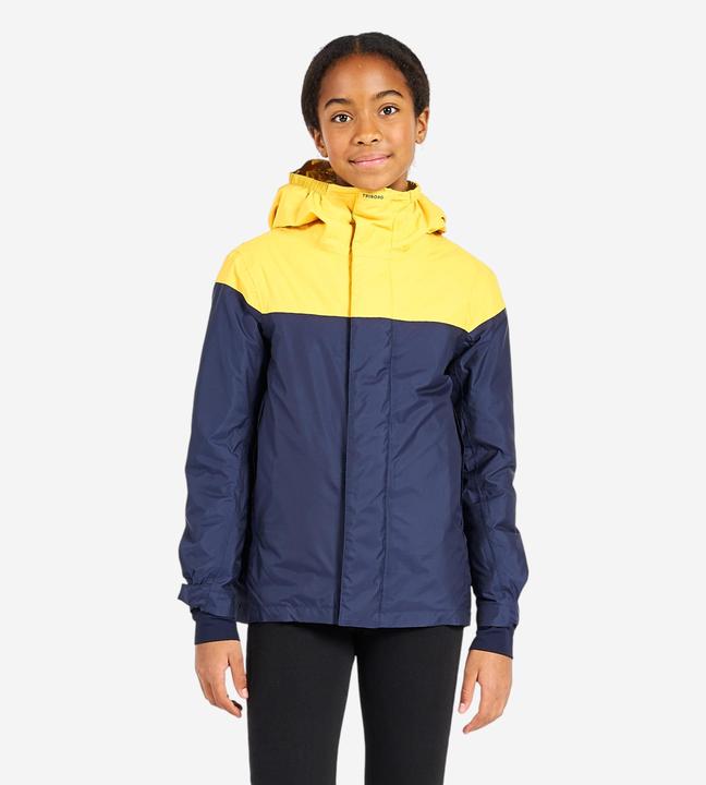 Immagine prodotto Tribord Giacca da vela per bambini calda e impermeabile 100 blu navy/giallo (134)