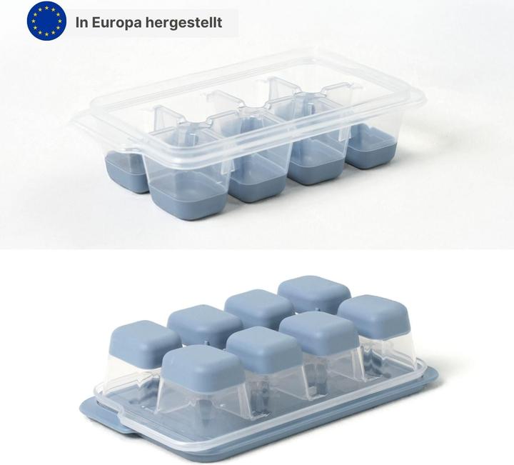 Produktbild B-Home Eiswürfelbehälter mit Deckel Eiswürfelform Eiswürfelschale