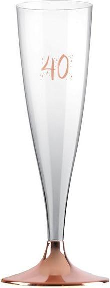 Immagine prodotto Santex Runner da tavolo 40 anni oro rosa e bianco