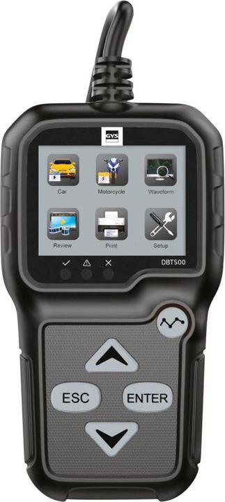 Image du produit Toolit DBT500 testeur de batterie de voiture 6 V, 12V test de batterie, vérification de l'alternateur