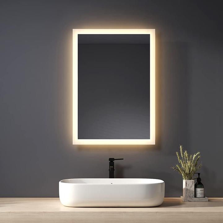 Sogoo LED Badspiegel 70x50cm - Mit Seitlicher Beleuchtung IP44