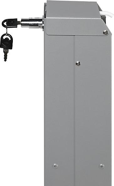 Image du produit VAR Distributeur de désinfectant pour les mains HDS 120 avec pédale, revêtement argenté, sans flacon