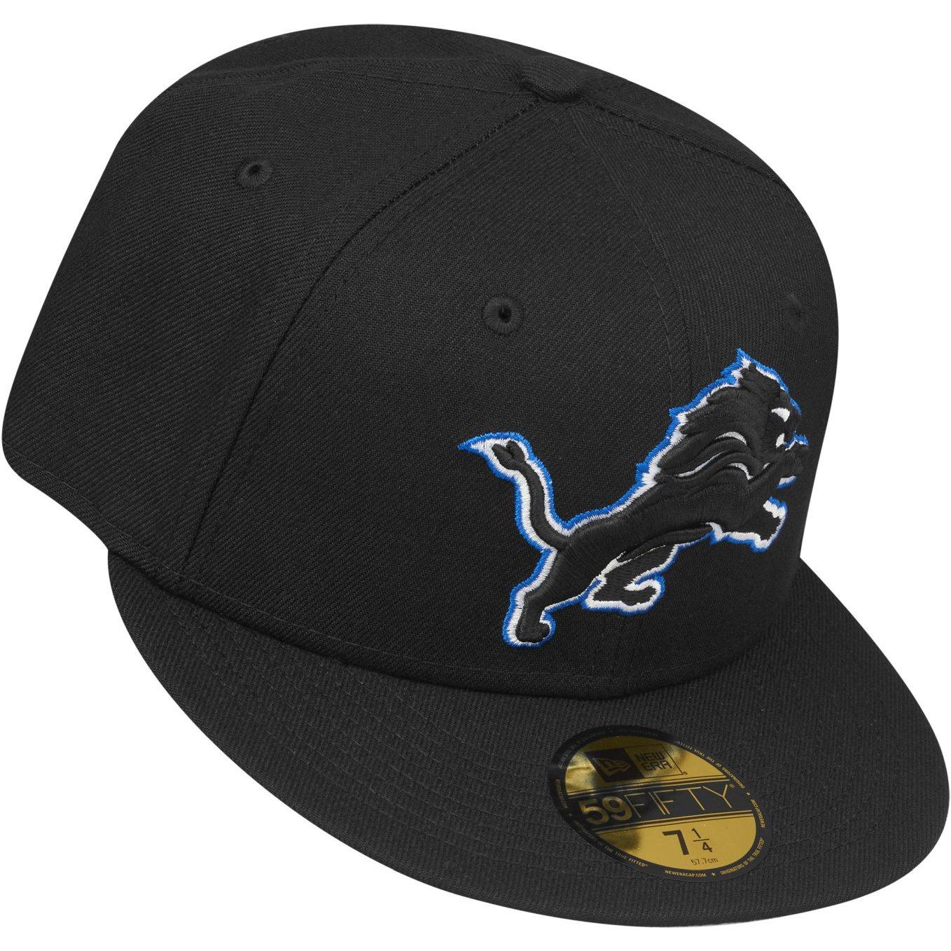 Thumbnail - New Era, Herren, Cap, 59Fifty Fitted Cap - NFL Detroit Lions - 7 1/2, Schwarz, (7 1/2)