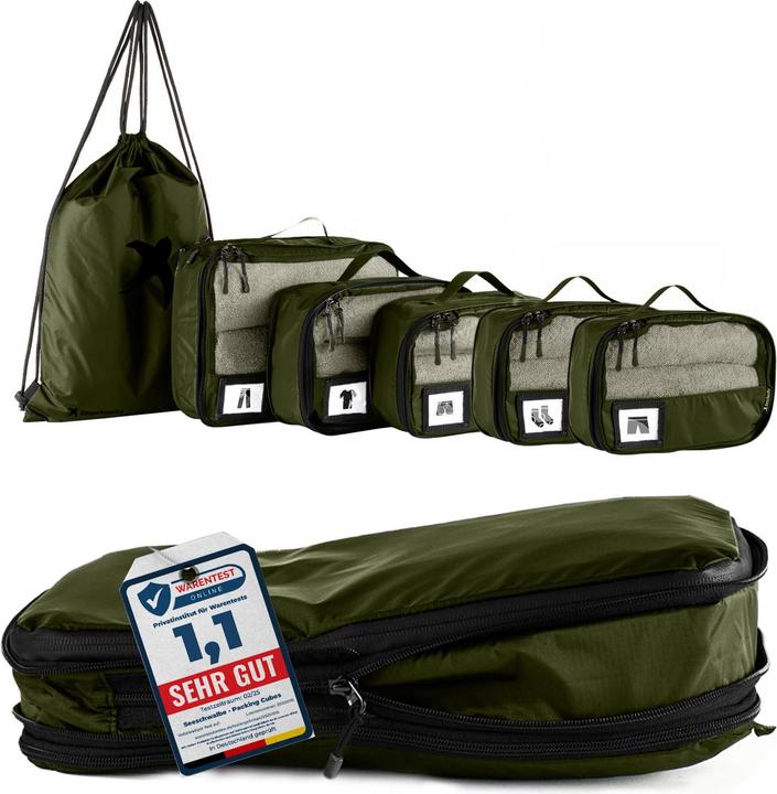 Produktbild Seeschwalbe 6-teiliges Packwürfel-Set mit Kompression