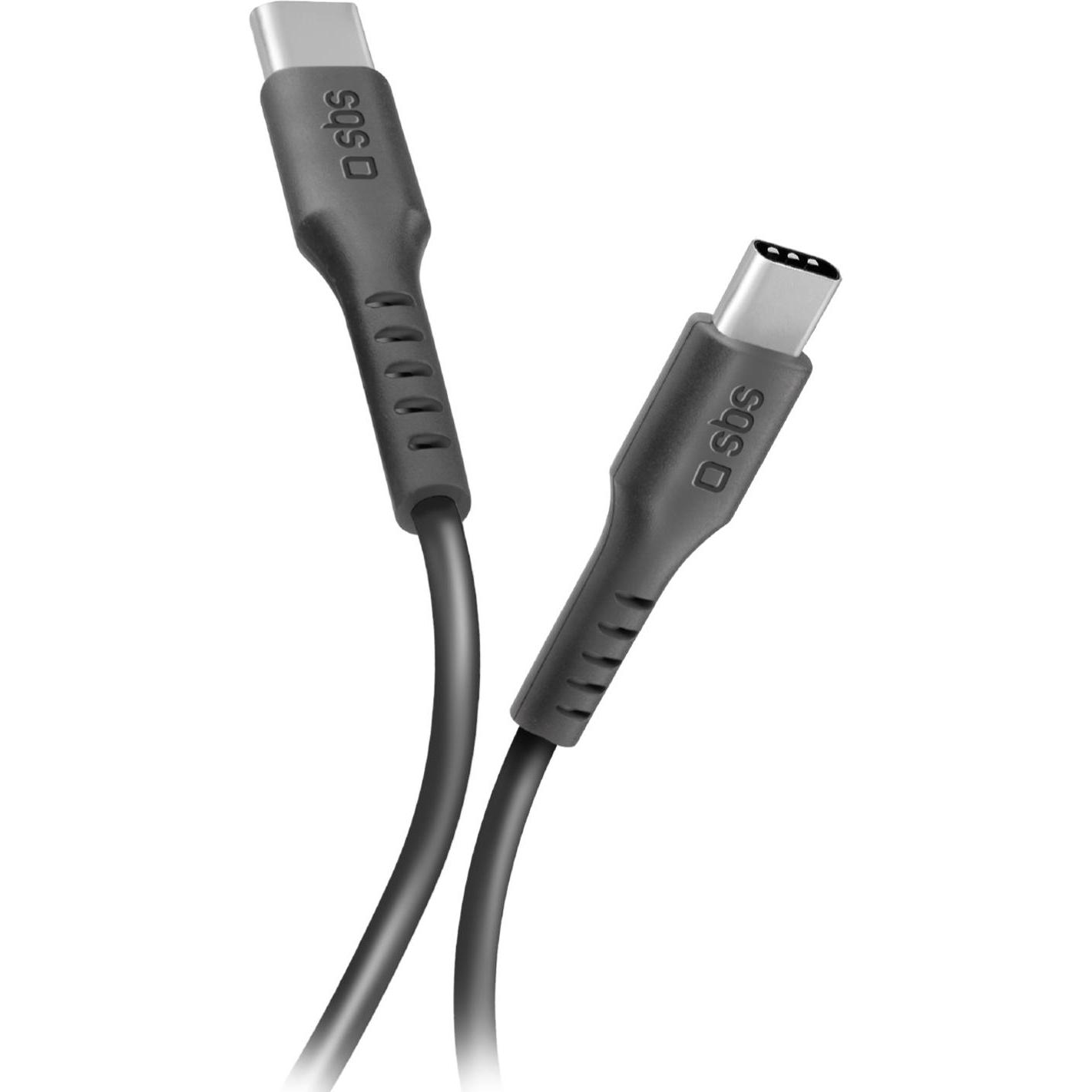 SBS Daten- und Ladekabel USB-C auf USB-C (2 m), USB Kabel