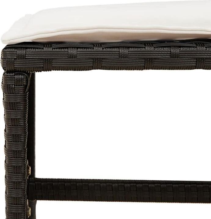 Actual product image vidaXL Garden furniture dining set garden set seating group 17pcs black poly rattan (330 cm)