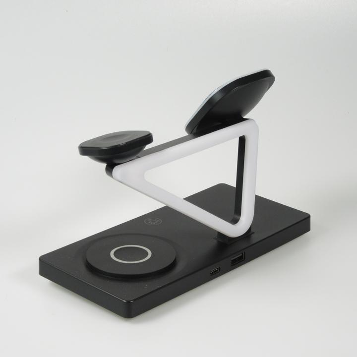 Produktbild PhoneLook 5 in 1 Magnetische Ladestation 15W Wireless Charging mit MagSafe Touch Control LED Nachtlicht (15 W)