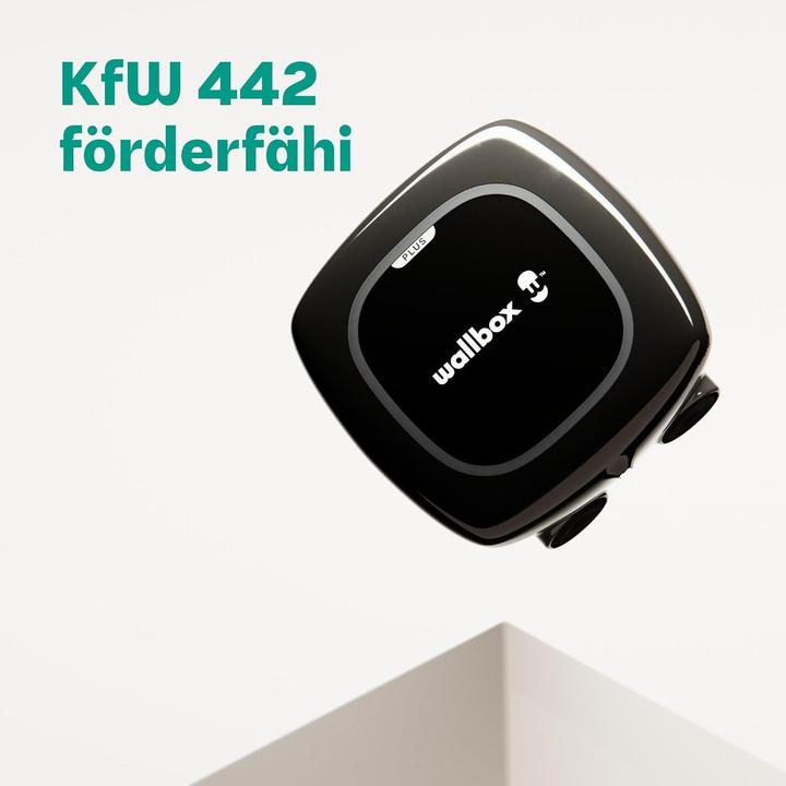 Actual product image Wallbox Pulsar Plus 22 kW - Complete Kit - EV Laadstation Zwart type 2 met vaste rechte laadkabel (Type 2, 22 kW, 32 A)