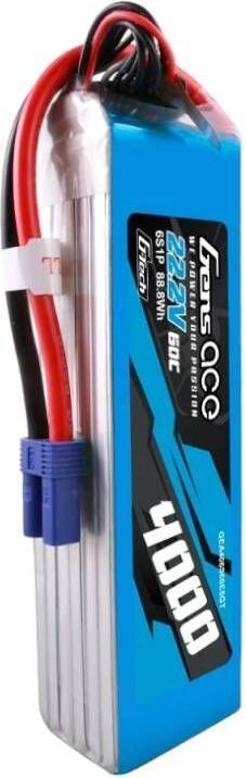 Produktbild Gens Ace G-Tech 4000mAh 22.2V 60C 6S1P Lipo Battery Pack with EC5 Plug (22.20 V, 4000 mAh)