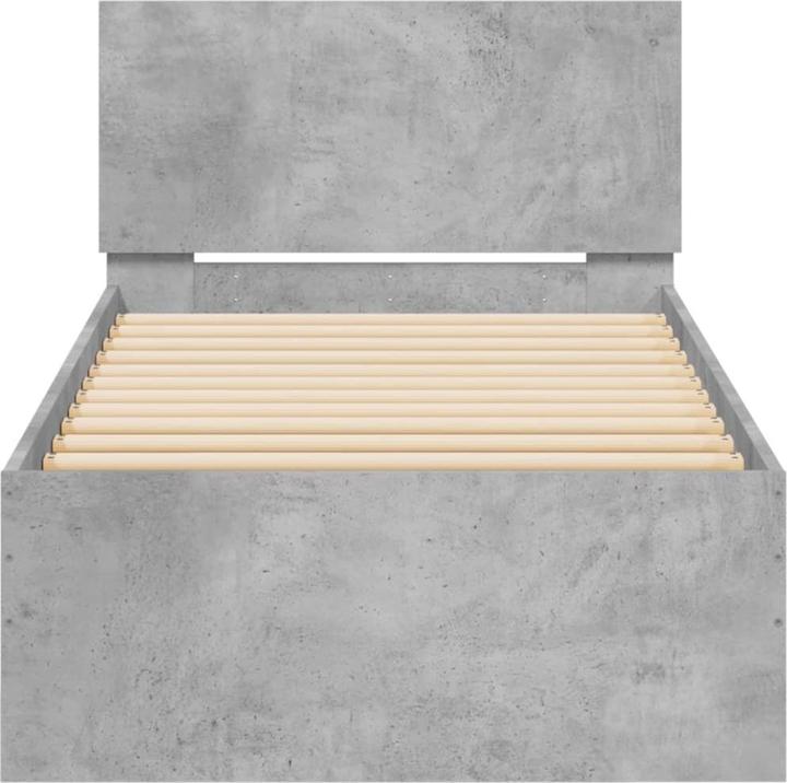 Produktbild VidaXL Bettgestell mit Kopfteil und LED-Leuchten (100 x 200 cm)