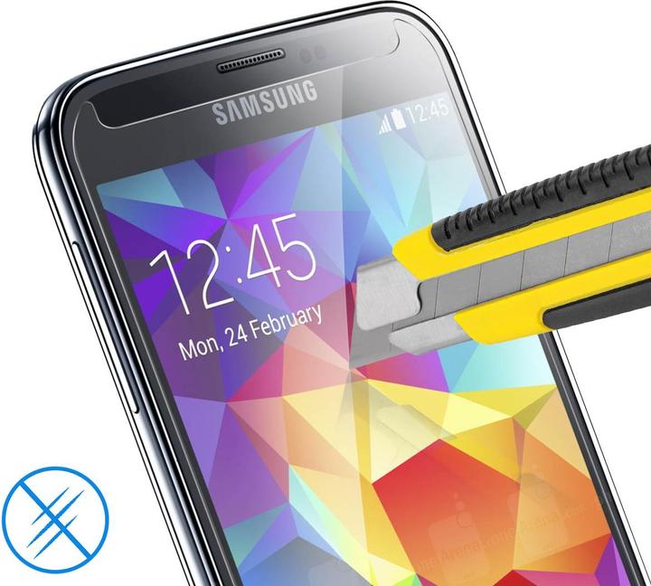 Actual product image Avizar Crystal clear film, glass screen protector (1 pcs., Samsung Galaxy S5 Neo)