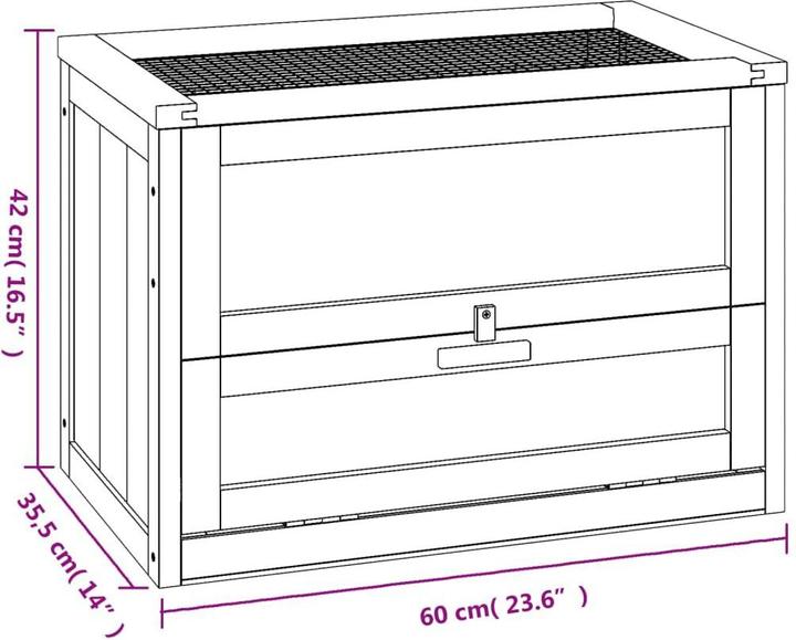 Produktbild vidaXL Hamsterkäfig