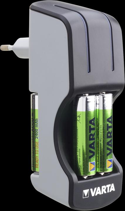 Image du produit Varta Chargeur de poche incl. 4x AA 2100mAh (4 pcs, AA, 2100 mAh, Piles rechargeables + chargeur)